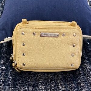 Franco Sarto gold mini Crossbody Bag with Studs